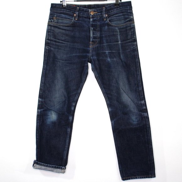 Freenote Mens 31 x 27 Rios Slim Straight Selvedge Jeans L488